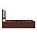 Canyon Full Platform Bed w/Matching Footboard & Set of 2 Storage Drawers by Atlantic
