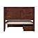 Canyon Full Platform Bed w/Matching Footboard & Set of 2 Storage Drawers by Atlantic