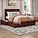 Canyon Full Platform Bed w/Matching Footboard & Set of 2 Storage Drawers by Atlantic