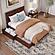 Canyon Full Platform Bed w/Matching Footboard & Set of 2 Storage Drawers by Atlantic