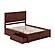 Canyon Queen Platform Bed w/Matching Footboard & Set of 2 Storage Drawers by Atlantic
