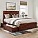 Canyon Queen Platform Bed w/Matching Footboard & Set of 2 Storage Drawers by Atlantic