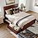 Canyon Queen Platform Bed w/Matching Footboard & Set of 2 Storage Drawers by Atlantic