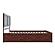 Canyon King Platform Bed w/Matching Footboard & Twin XL Trundle by Atlantic