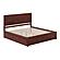 Canyon King Platform Bed w/Matching Footboard & Twin XL Trundle by Atlantic