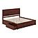 Canyon King Platform Bed w/Matching Footboard & Set of 2 Storage Drawers by Atlantic