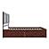 Canyon King Platform Bed w/Matching Footboard & Set of 2 Storage Drawers by Atlantic
