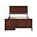 Portland Queen Platform Bed w/Matching Footboard & Bed Drawers by Atlantic
