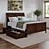 Portland Queen Platform Bed w/Matching Footboard & Bed Drawers by Atlantic