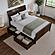 Portland Queen Platform Bed w/Matching Footboard & Bed Drawers by Atlantic
