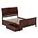 Portland Queen Platform Bed w/Matching Footboard & Bed Drawers by Atlantic