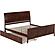 Portland King Platform Bed w/Matching Footboard & Twin XL by Atlantic
