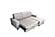 Alfredo Mini Beige Sectional Sofa by Skyler Designs