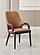 Aria Adobe Orange/Dark Gray PU Two-Tone Upholstersted Arm Chair w/Wooden Legs by BH Furniture