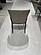 Arlo Light Gray PU Upholstersted Dining Chair w/Gunmetal Metal Frame by BH Furniture