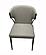 Arlo Light Gray PU Upholstersted Dining Chair w/Gunmetal Metal Frame by BH Furniture
