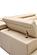 Baxter Beige Leather Sectional w/Motion Headrest by BH Furniture