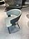 Carla Light Gray/Dark Gray PU Upholstersted Dining Chair w/Gunmetal Metal Frame by BH Furniture