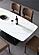 Evolve Porcelain Top Expandable Dining Table w/Black Matte Metal Base by BH Furniture