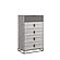 Fiona Gray Eucalipto High Gloss Bedroom Set by BH Furniture