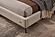 Grace Smoke Leather Platform Bed by BH Furniture