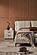Grace Smoke Leather Platform Bed by BH Furniture