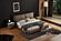 Grace Smoke Leather Platform Bed by BH Furniture