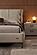 Grace Smoke Leather 2 Drawers Nightstand by BH Furniture