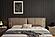Grace Dark Taupe Leather Platform Bed by BH Furniture