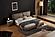 Grace Dark Taupe Leather Platform Bed by BH Furniture