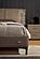 Grace Dark Taupe Leather 2 Drawers Nightstand by BH Furniture