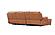 Hailey Adobe Orange Leather/PVC 3-Piece Chaise Sectional by BH Furniture