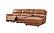 Hailey Adobe Orange Leather/PVC 3-Piece Chaise Sectional by BH Furniture