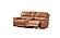 Hailey Adobe Orange Leather/PVC Sofa by BH Furniture