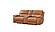 Hailey Adobe Orange Leather/PVC Sofa by BH Furniture