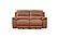 Hailey Adobe Orange Leather/PVC Sofa by BH Furniture