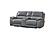 Hailey Dark Gray Leather/PVC Sofa by BH Furniture