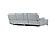 Hailey Smoke Gray Leather/PVC 3-Piece Chaise Sectional by BH Furniture