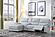 Hailey Smoke Gray Leather/PVC 3-Piece Chaise Sectional by BH Furniture