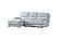 Hailey Smoke Gray Leather/PVC 3-Piece Chaise Sectional by BH Furniture