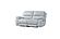 Hailey Smoke Gray Leather/PVC Sofa by BH Furniture