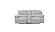 Hailey Smoke Gray Leather/PVC Sofa by BH Furniture