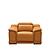 Hartley Camel Leather Power Recliner Chair by BH Furniture