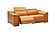 Hartley Camel Leather Loveseat w/2 Power Recliners by BH Furniture