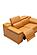 Hartley Camel Leather Loveseat w/2 Power Recliners by BH Furniture