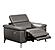 Hendrix NL5102 Dark Gray Leather Electric Recliner Chair by BH Furniture