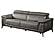 Hendrix NL5102 Dark Gray Leather Electric Recliner Sofa by BH Furniture