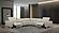 Hudson NL5103 Taupe Leather 6-Piece Sectional w/3 Power Recliners by BH Furniture