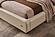 Mason Ivory Full Leather Platform Bed by BH Furniture
