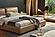Mason Buttermilk Full Leather Platform Bed by BH Furniture